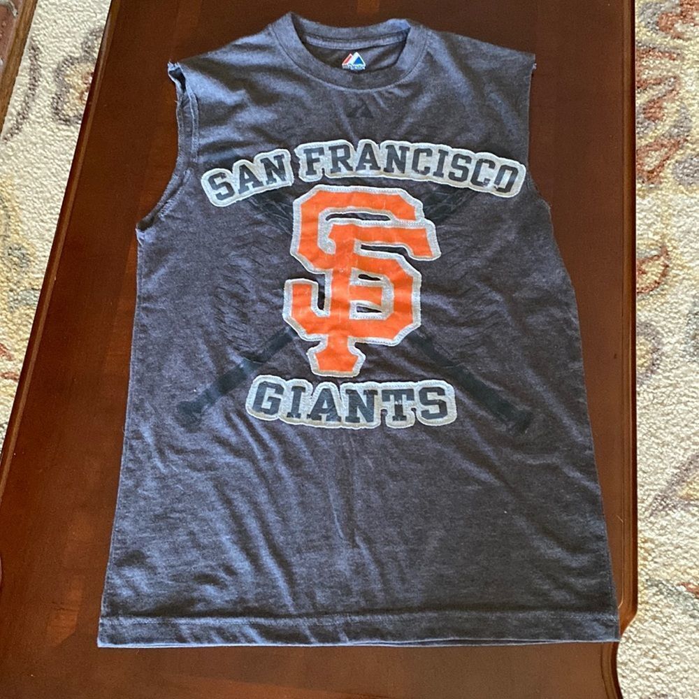 Majestic San Francisco giants sleeveless tee tank top Mens small